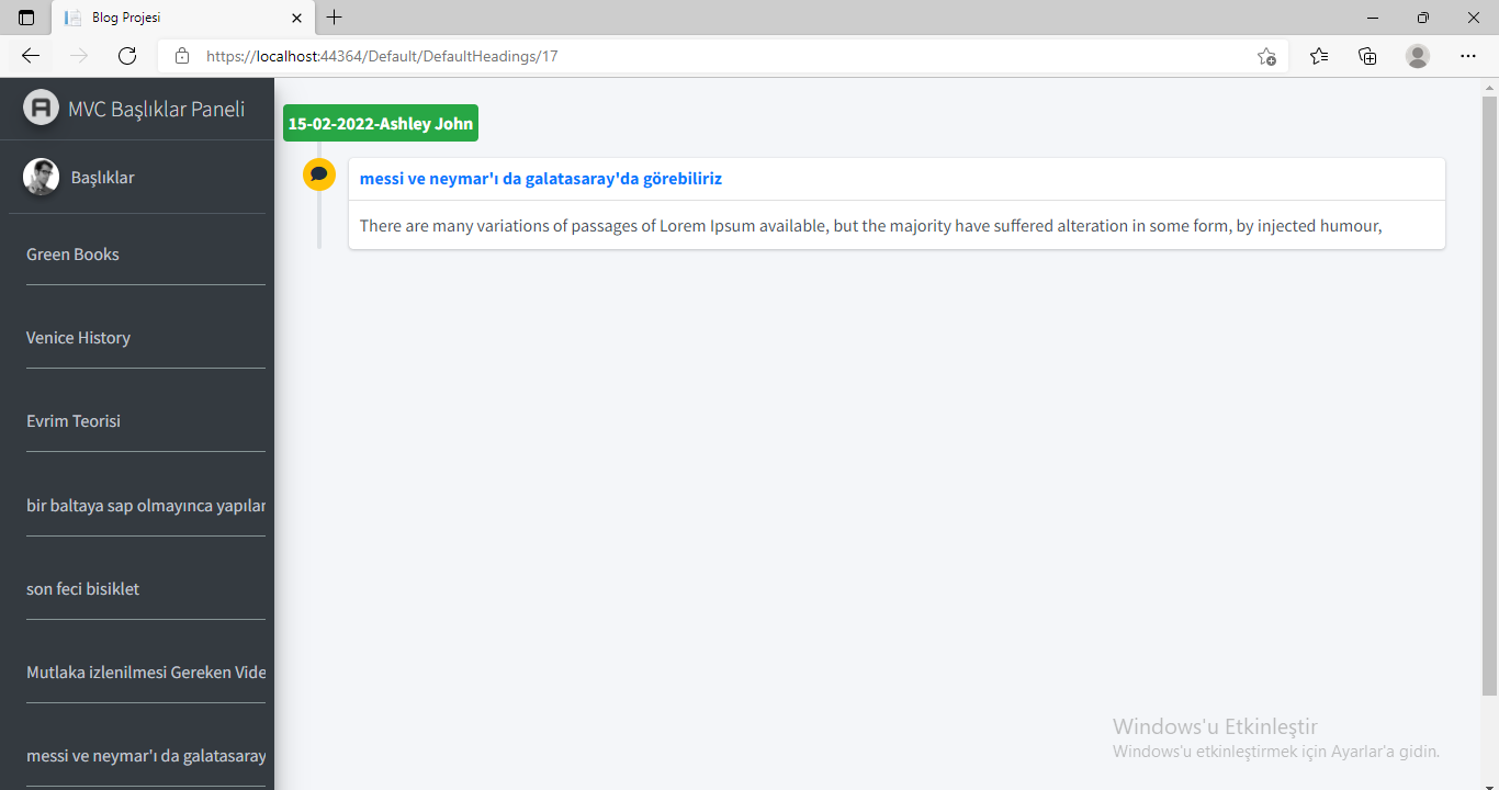 GitHub - sahranurer/BlogMvcProject: Its about Blog Web Site - Mvc