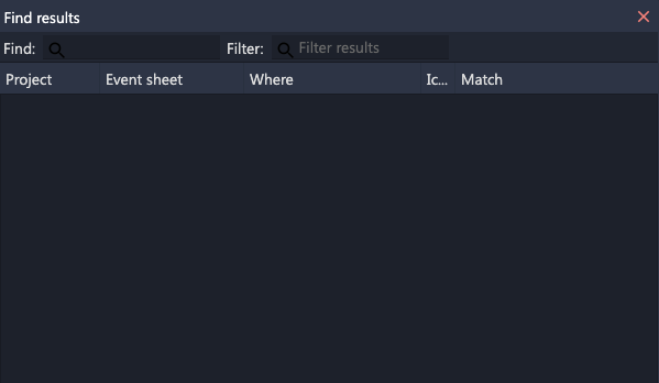 Find dialog width too small to show all options · Issue #6173 · Scirra ...