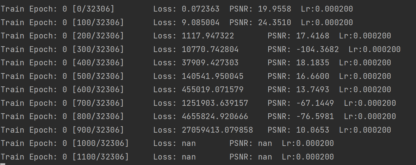 Training failure · Issue 7 · zhshi0816/VideoFrameInterpolation
