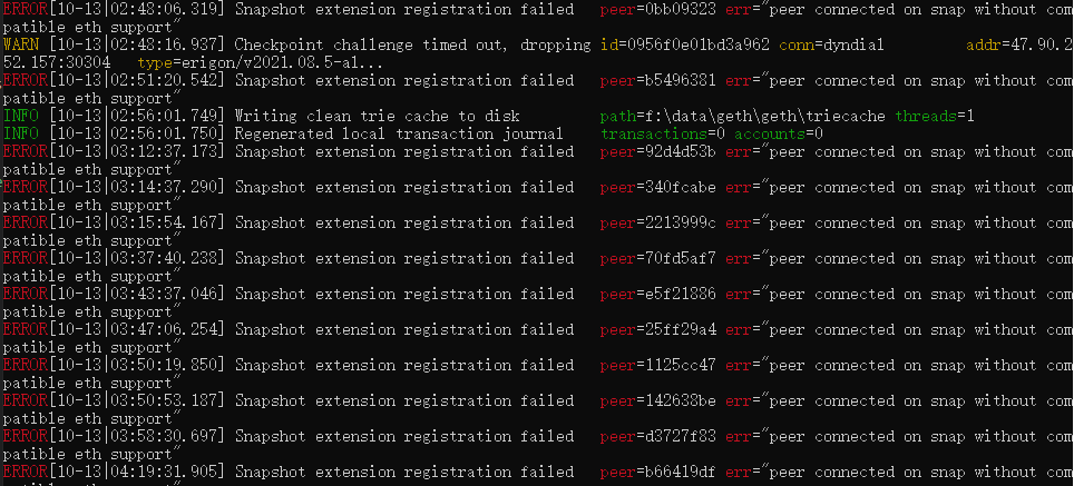 Node not keeping sync after Writing clean trie cache to disk · Issue ...