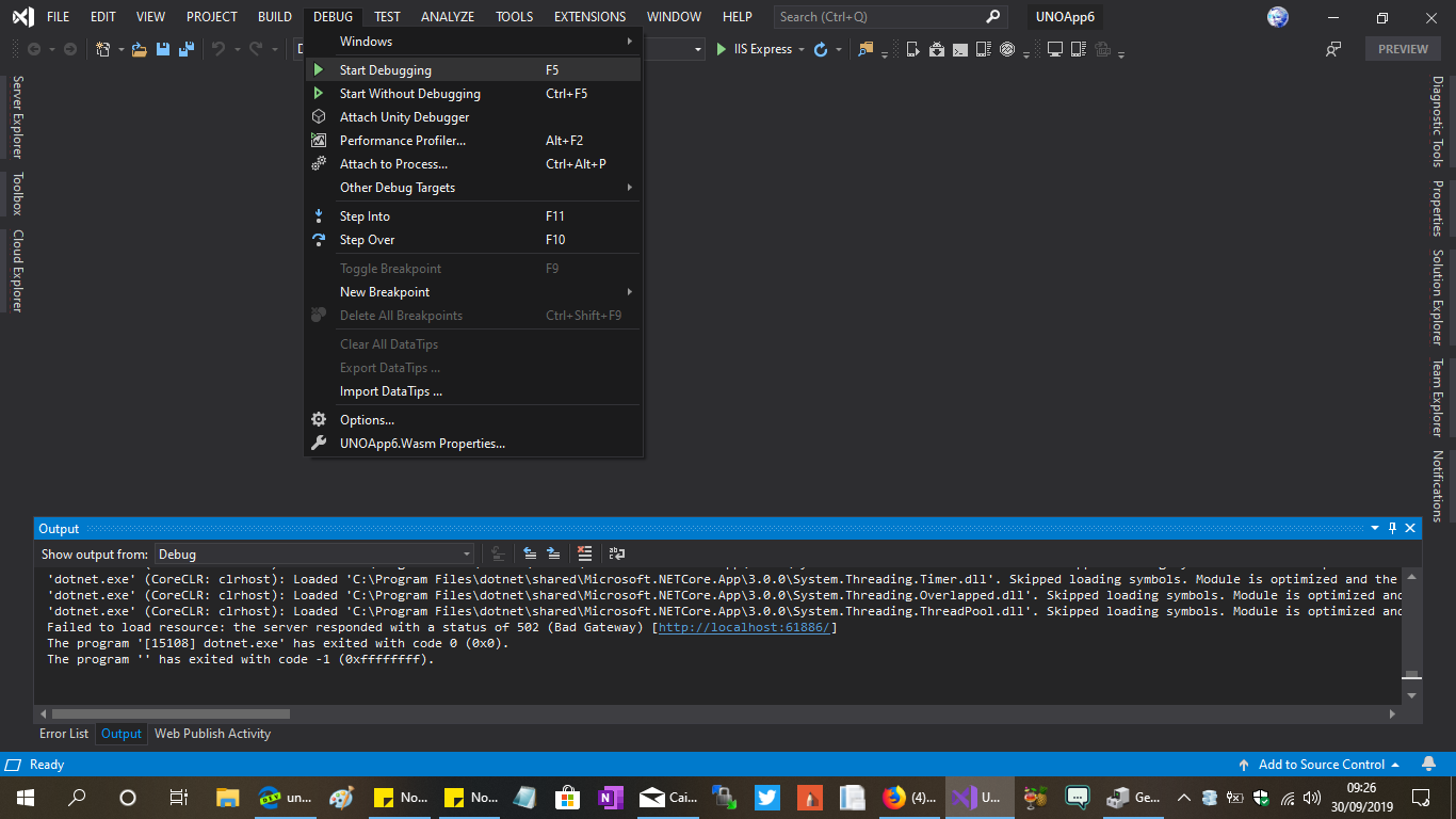 Build error when Run the WASM Project in Visual Studio 2019 Preview ...