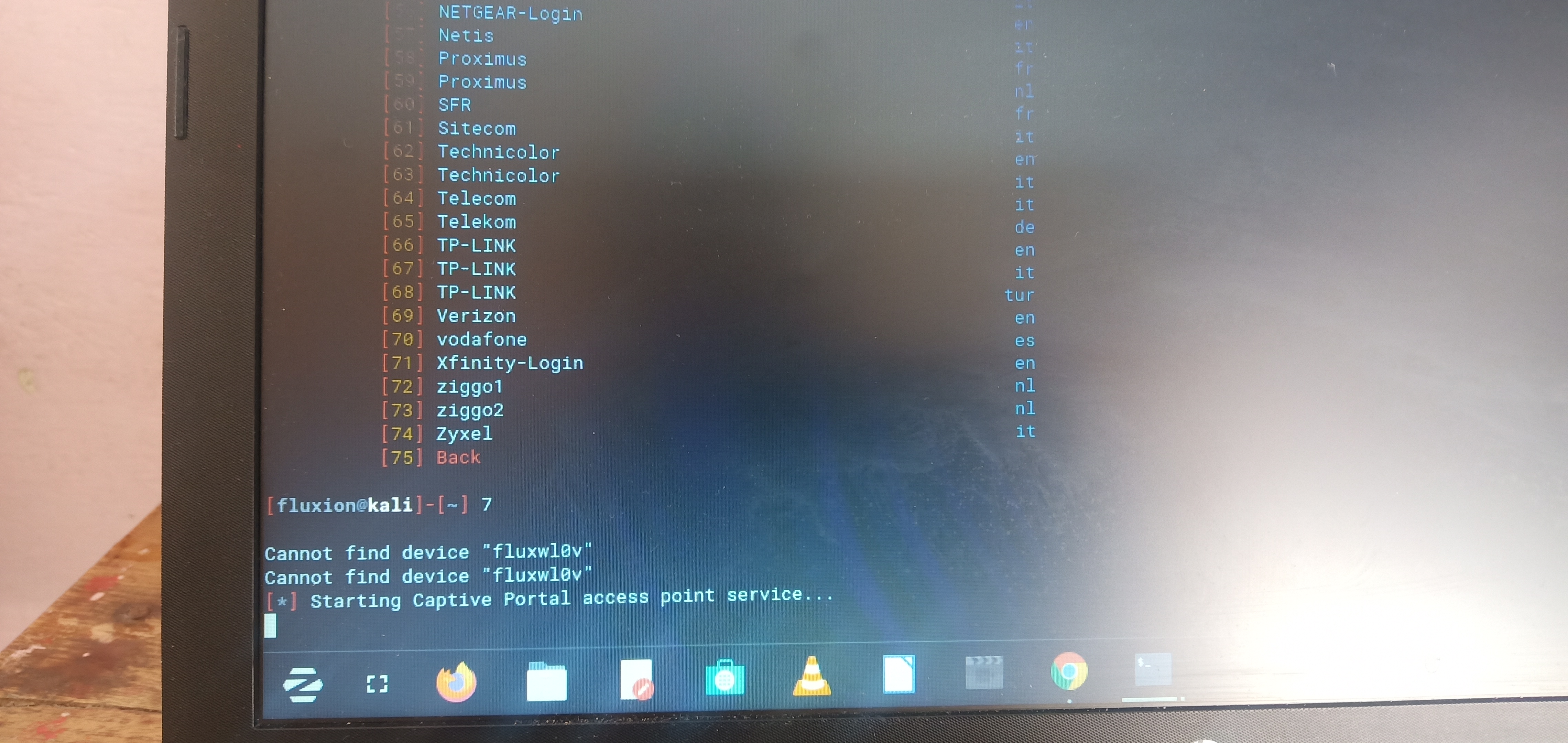 Cannot find device