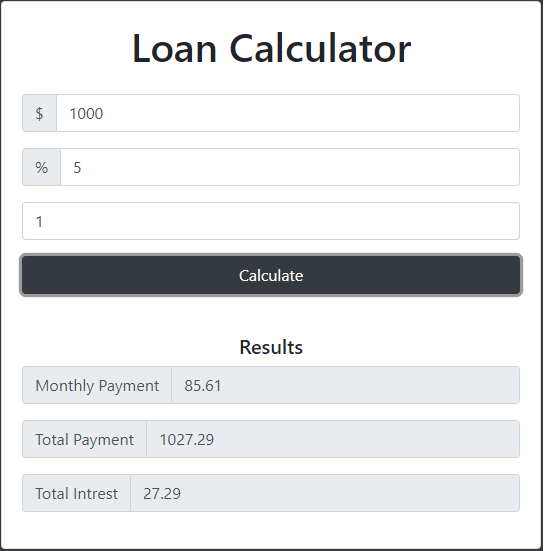 GitHub - Toadster777/Loan-Calculator: A simple project to help with ...