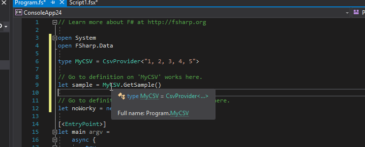 Go-to-definition fails for a use of a provided constructor · Issue ...
