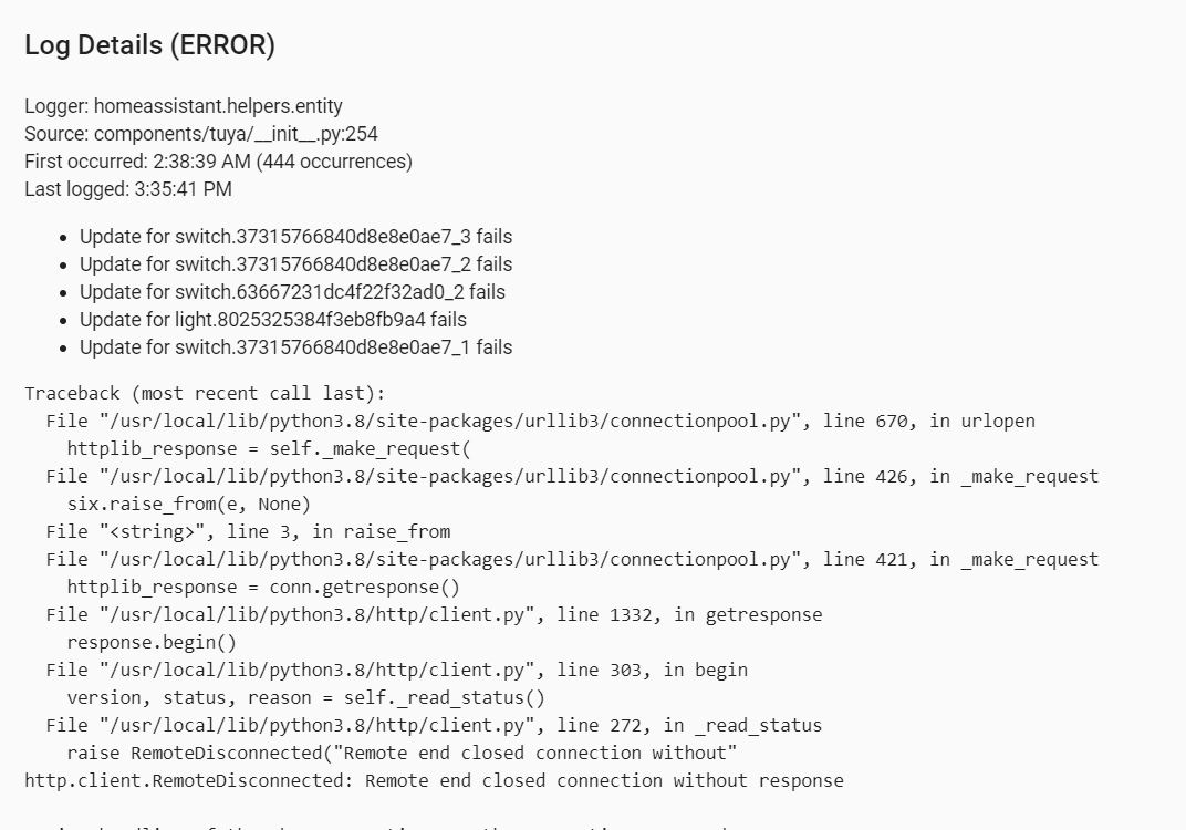 Tuya integration - Error update devices · Issue #38438 · home-assistant ...