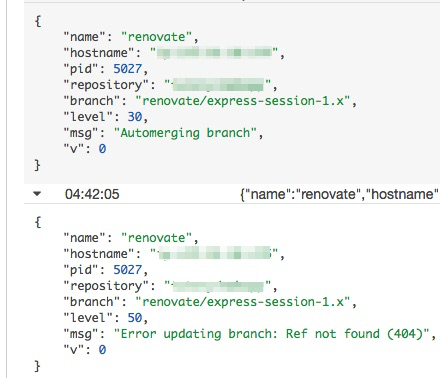 Branch 404 error after automerge · Issue #499 · renovatebot/renovate ...