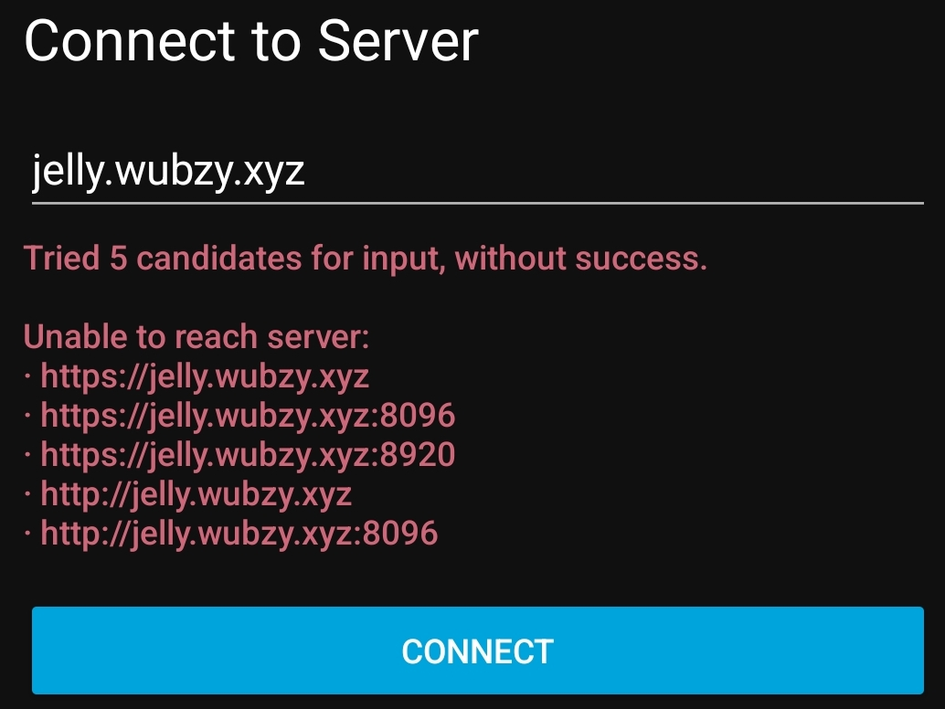 [Issue] Android client does not connect to remote server via domain