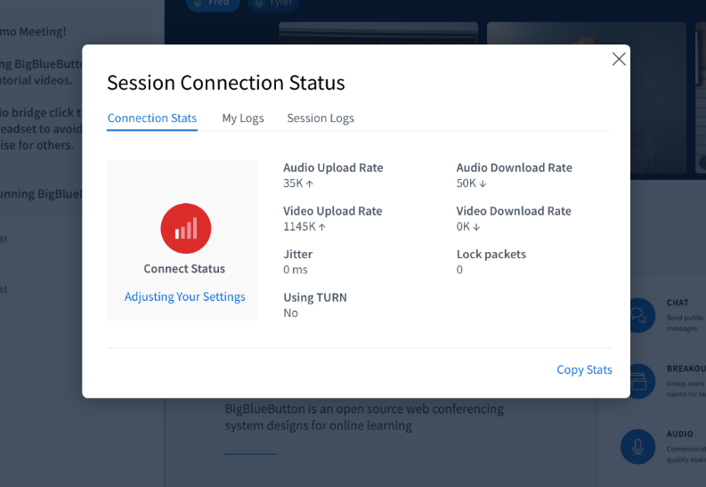 Refactor Connection Status UX · Issue #13231 · bigbluebutton ...