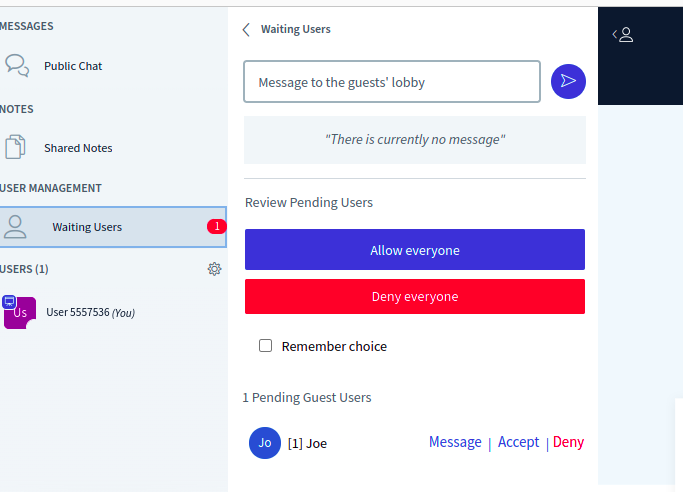 Simplify guest management choices · Issue #15599 · bigbluebutton ...