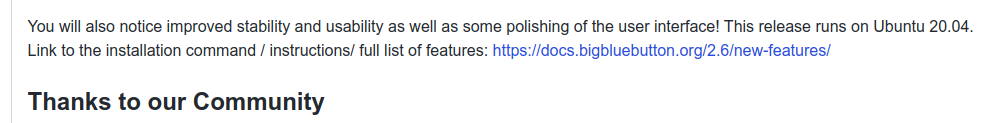 New features link on release 2.6 page is not working. · Issue #17186 ...