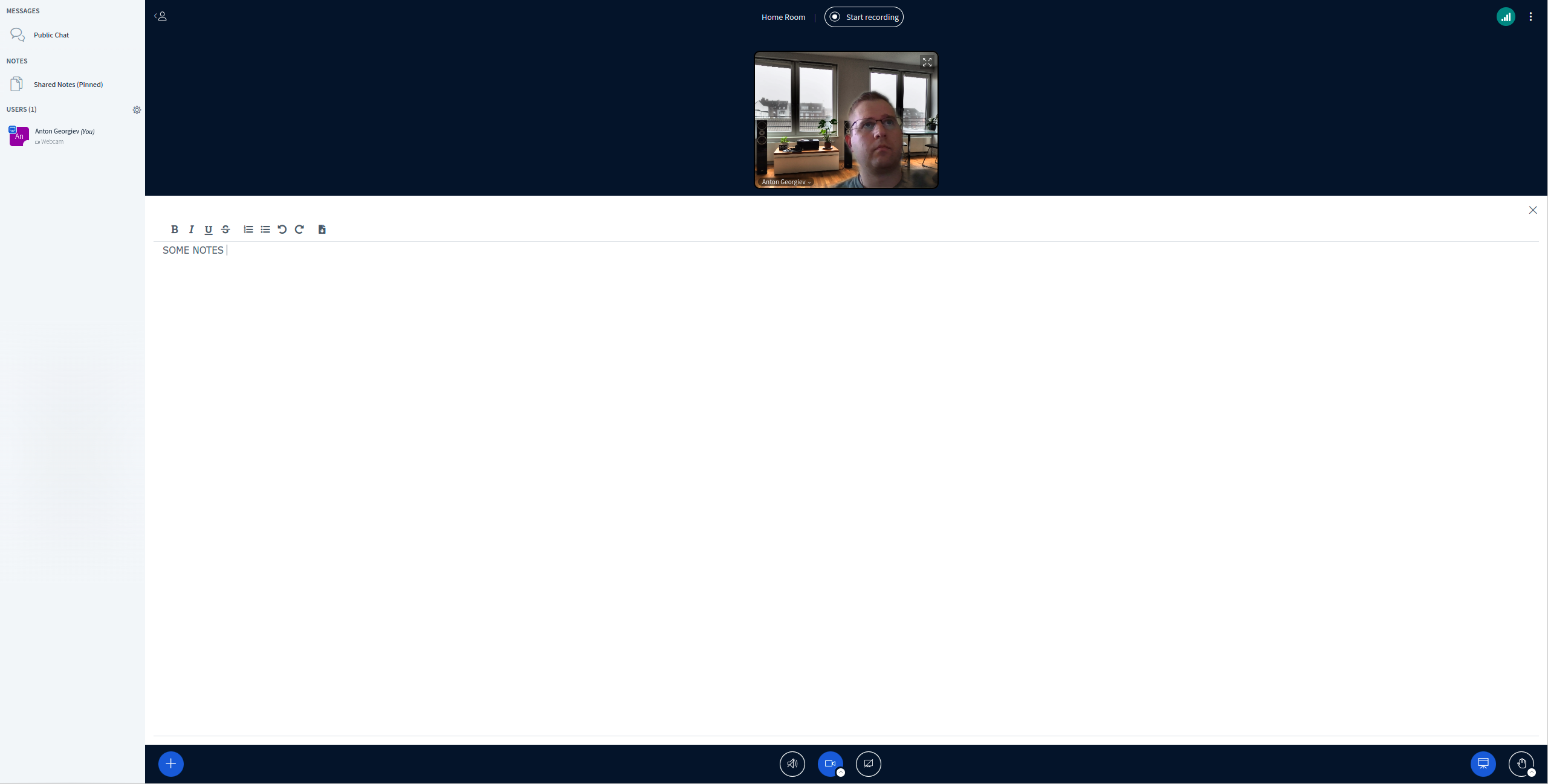 Joining a meeting with pinned shared notes you don't see presentation ...