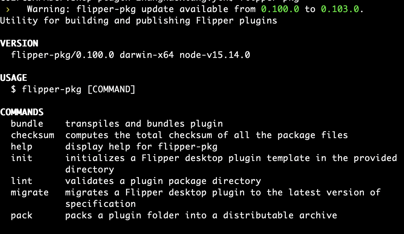 [ flipper-pkg ] Can't find commands in version after 0.100.0 · Issue ...