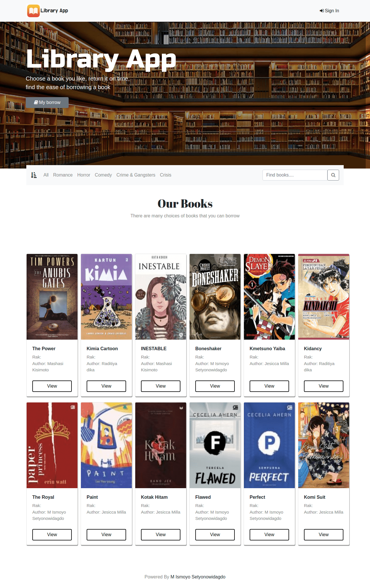 GitHub - ismoyo23/SetyaLibrary