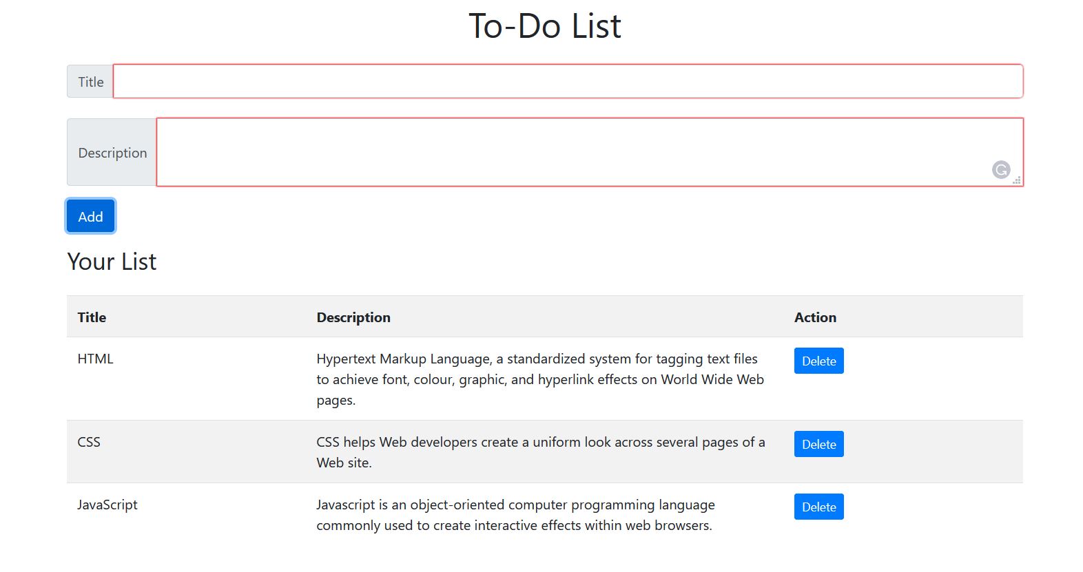 GitHub - cezainmajeed/To-Do-list