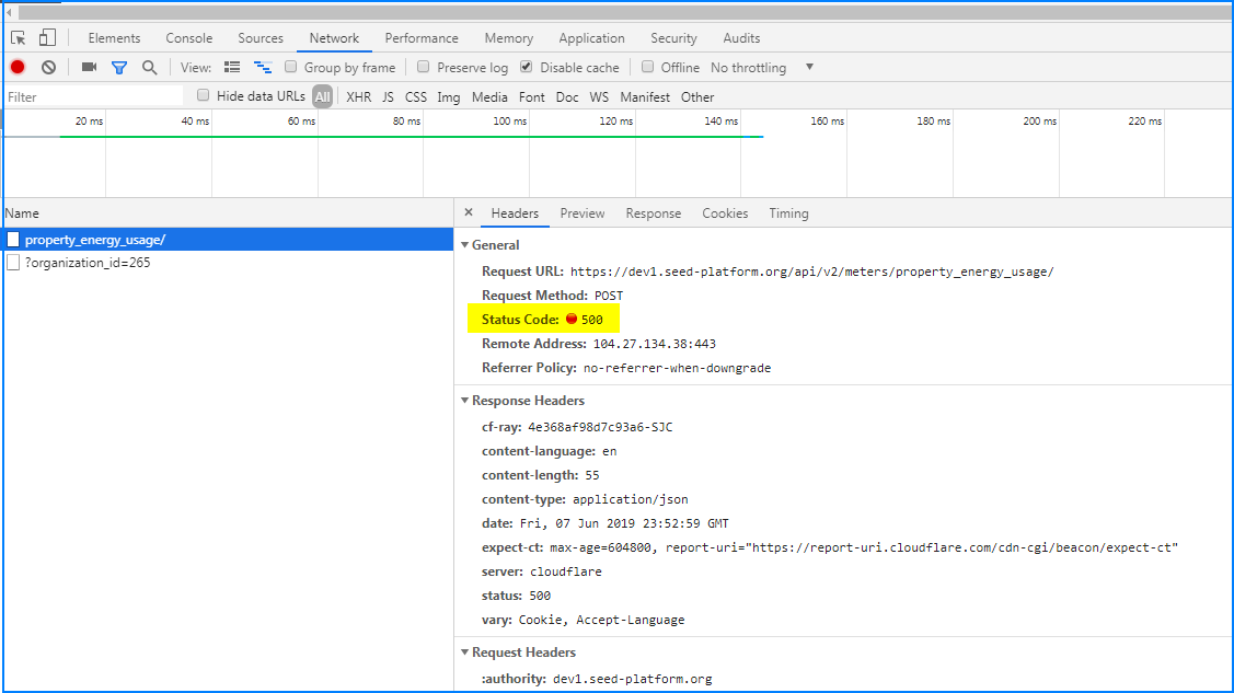 Cannot import Green Button Data -- 500 error clicking on Energy link in ...