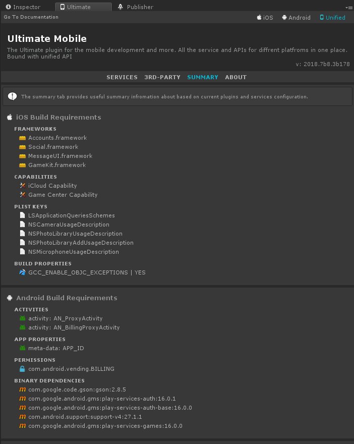 Summary Tab