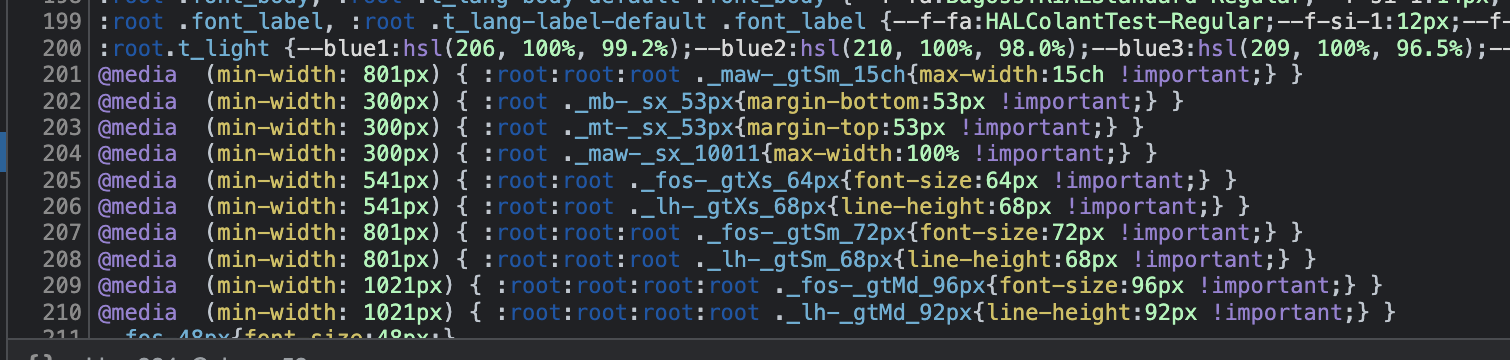 Use of !important in CSS output, responsive-styles, and visual testing ...