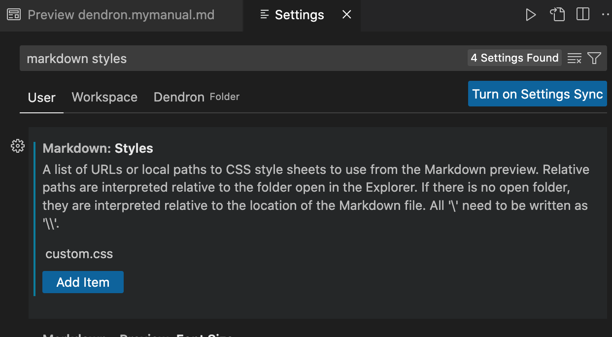 How to add custom CSS to dendron preview ? · Issue 3012 · dendronhq