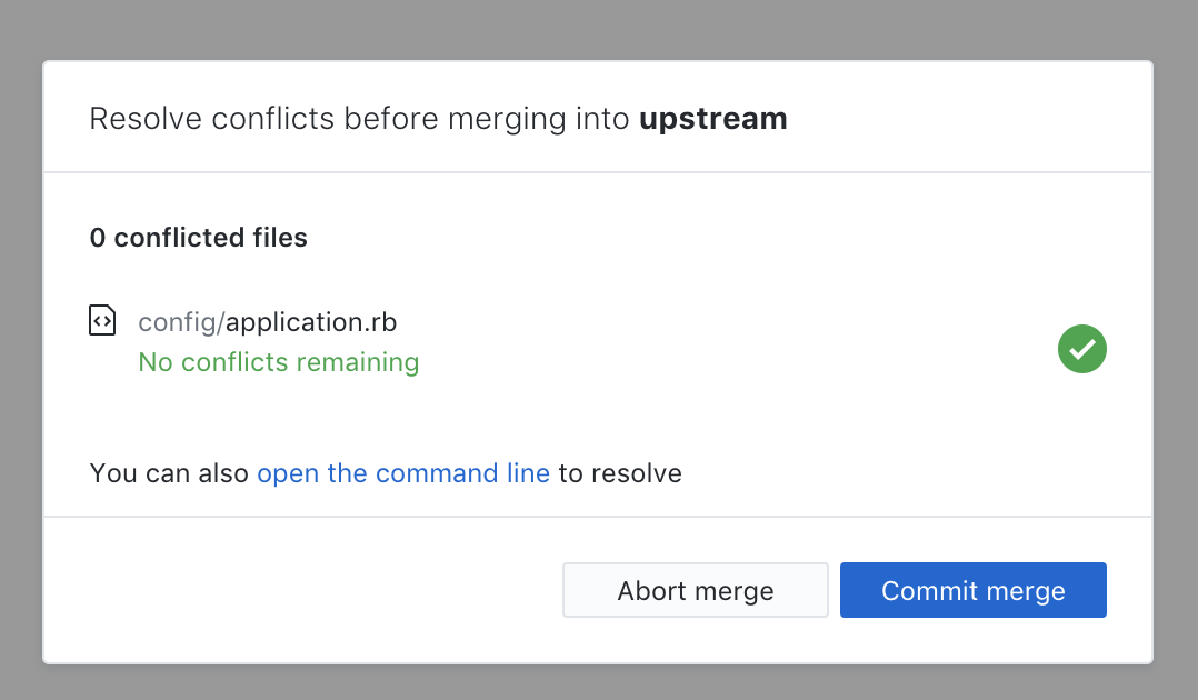 github web editor resolve conflicts