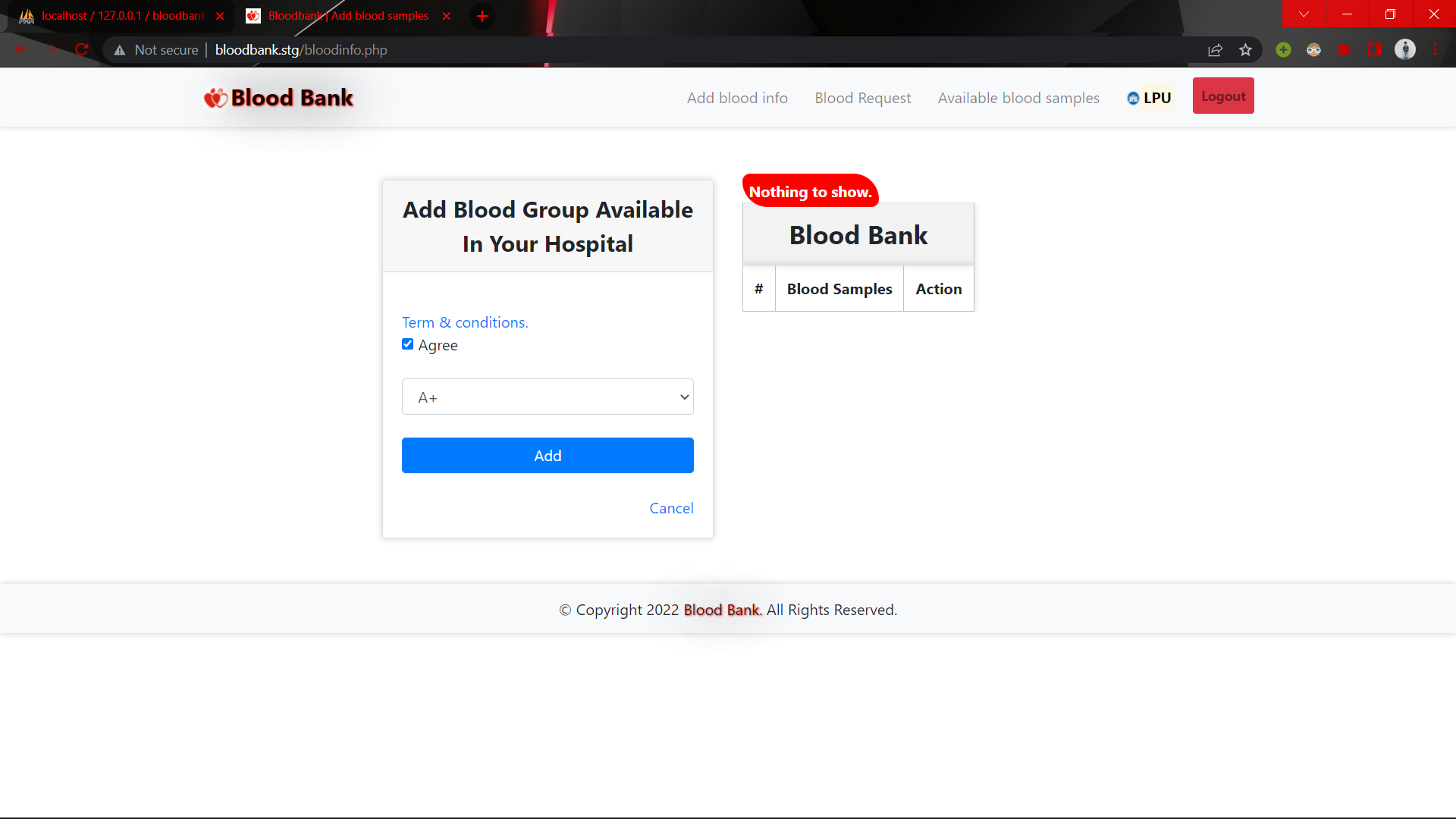 GitHub - rajat7k/Blood-Bank-Management-System: Blood bank management ...
