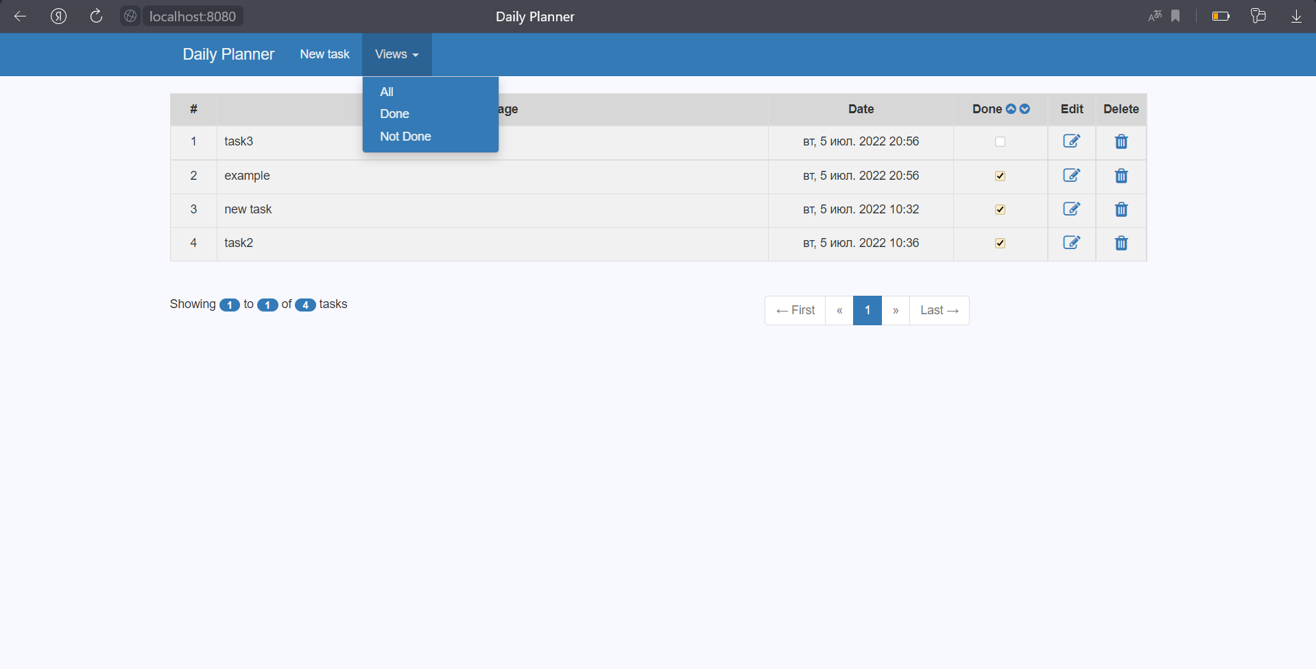 GitHub - mlizzie/DailyPlanner: веб приложения планировщик задач c ...