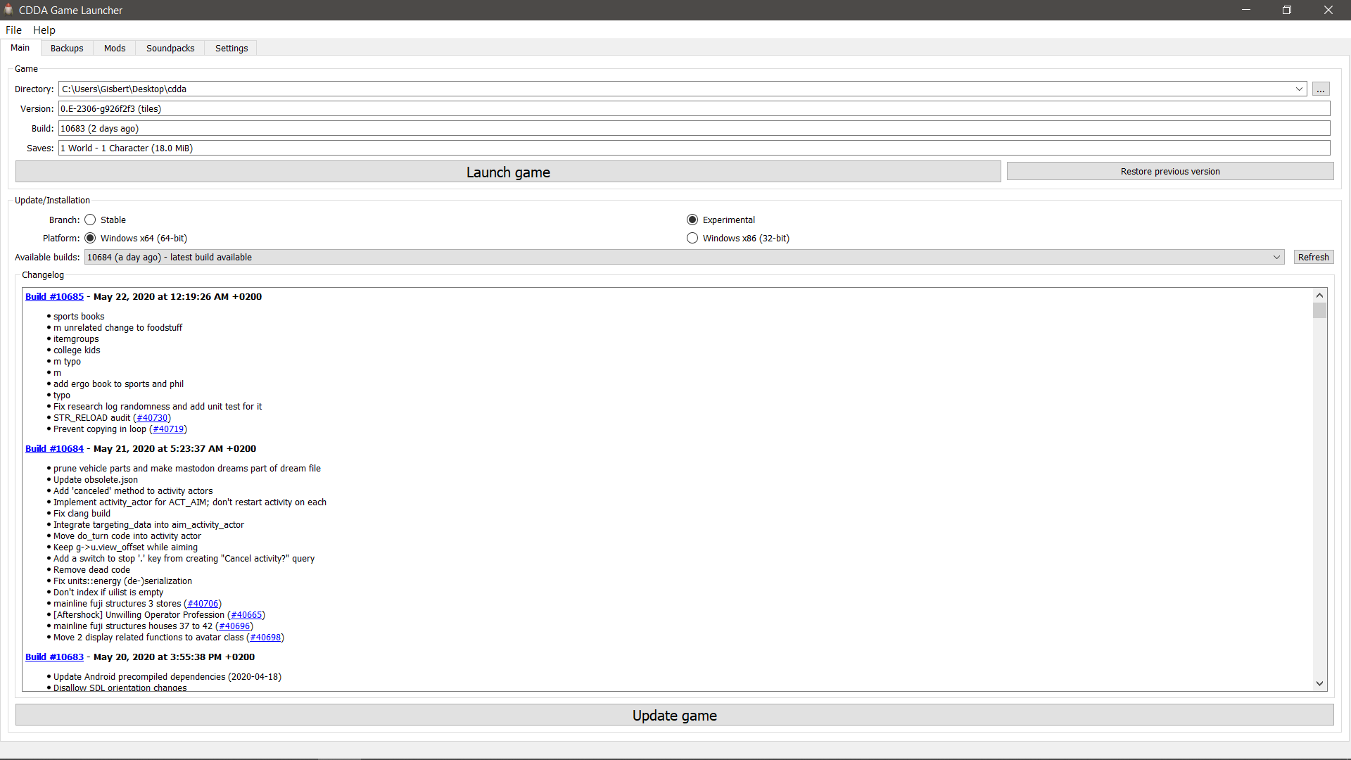 Launcher only updates to the build prior to the most recent · Issue ...