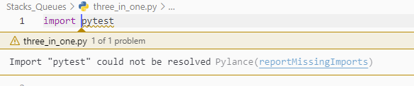 pytest missing from list of imports - reportMissingImports · Issue ...