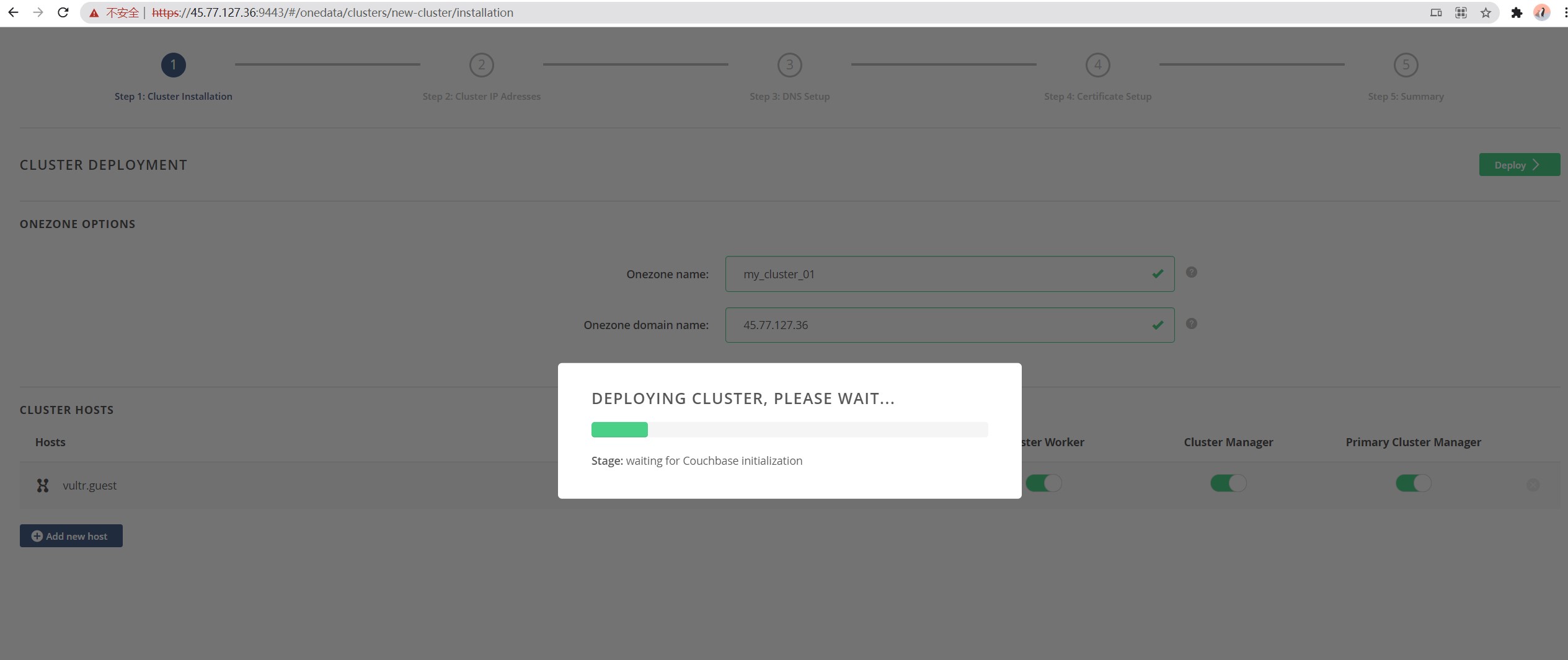 Failed to create a cluster · Issue #53 · onedata/onedata · GitHub