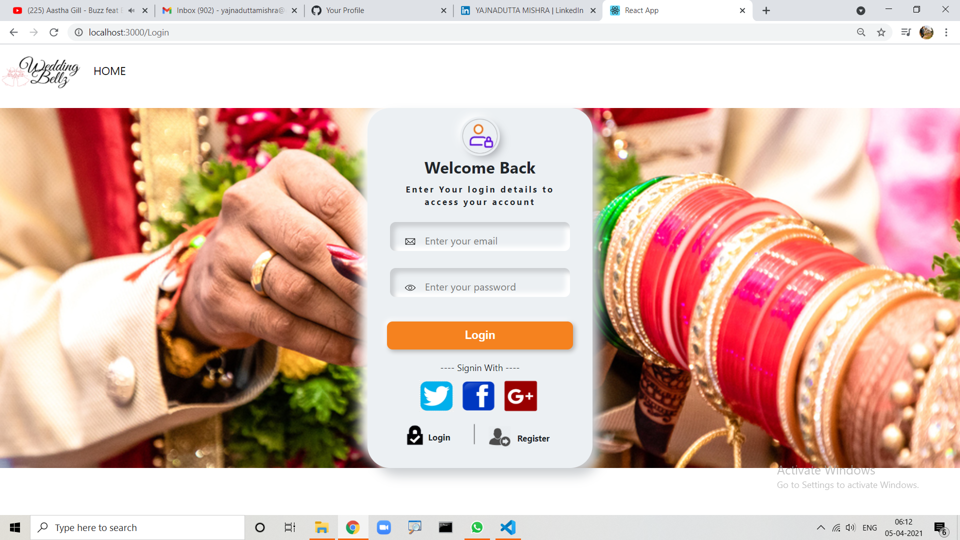 GitHub - Yajnadutta/wedding_planner_website: Wedding Planner Website is ...