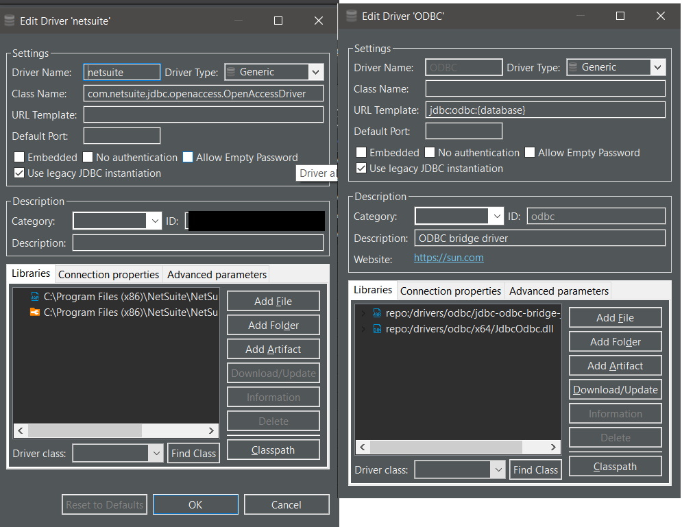 Unable to connect to netsuite via odbc or jdbc · Issue 9320 · dbeaver