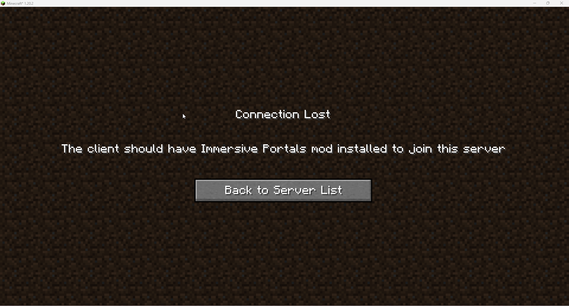 server needs mod? · Issue #1459 · iPortalTeam/ImmersivePortalsMod · GitHub