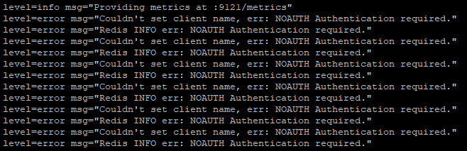 NOAUTH Authentication required error for Redis with TLS · Issue #640 ...