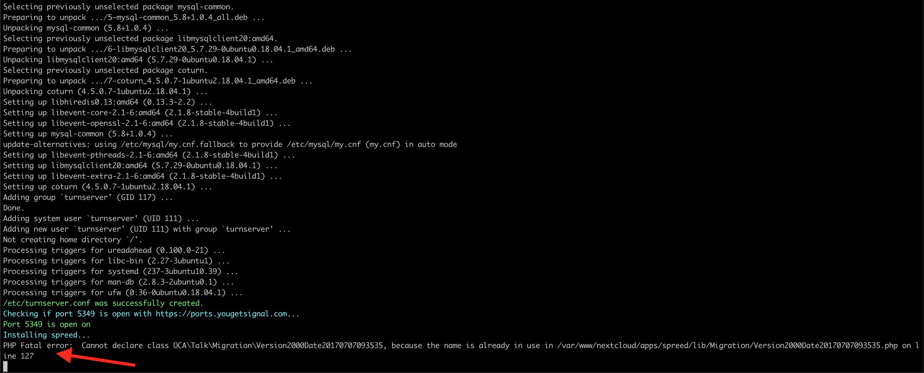 A couple errors... · Issue #1151 · nextcloud/vm · GitHub