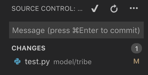 Source control default message disappears after a commit sometimes ...