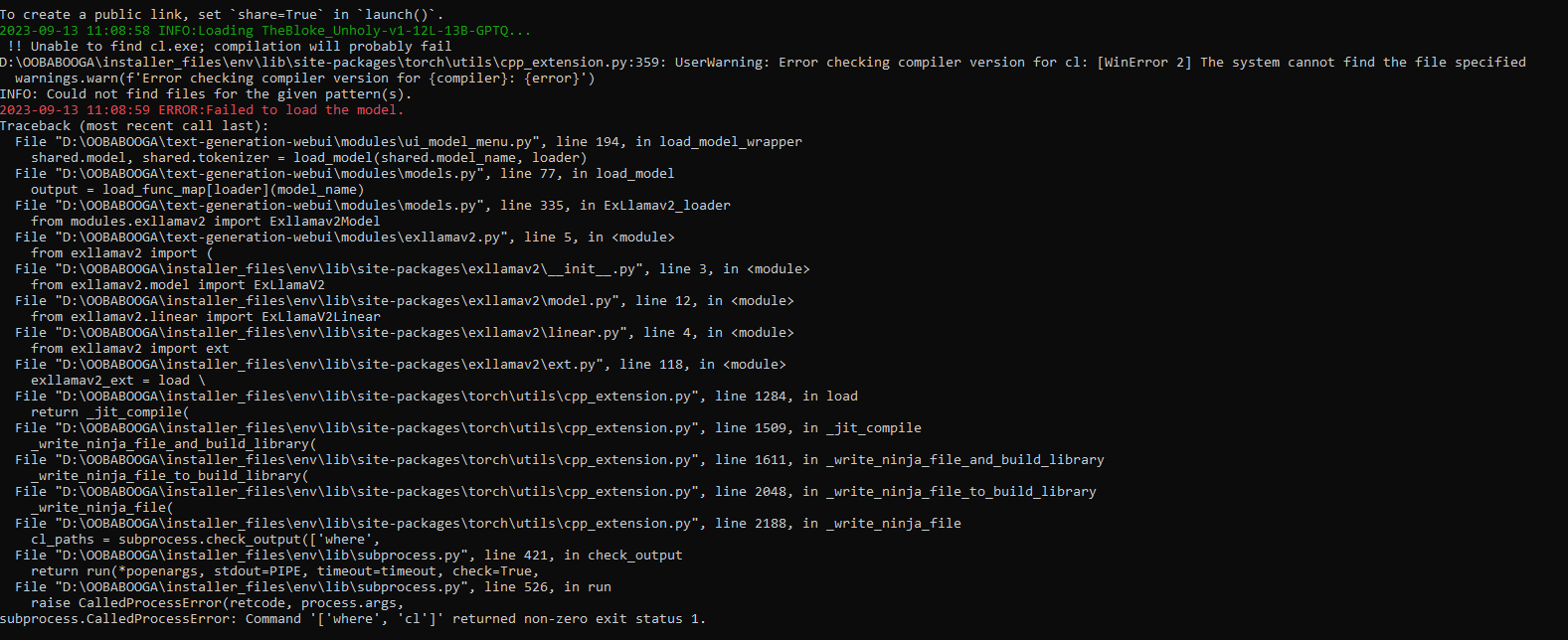 Can't load GPTQ model with ExLlamav2 · Issue #3900 · oobabooga/text ...
