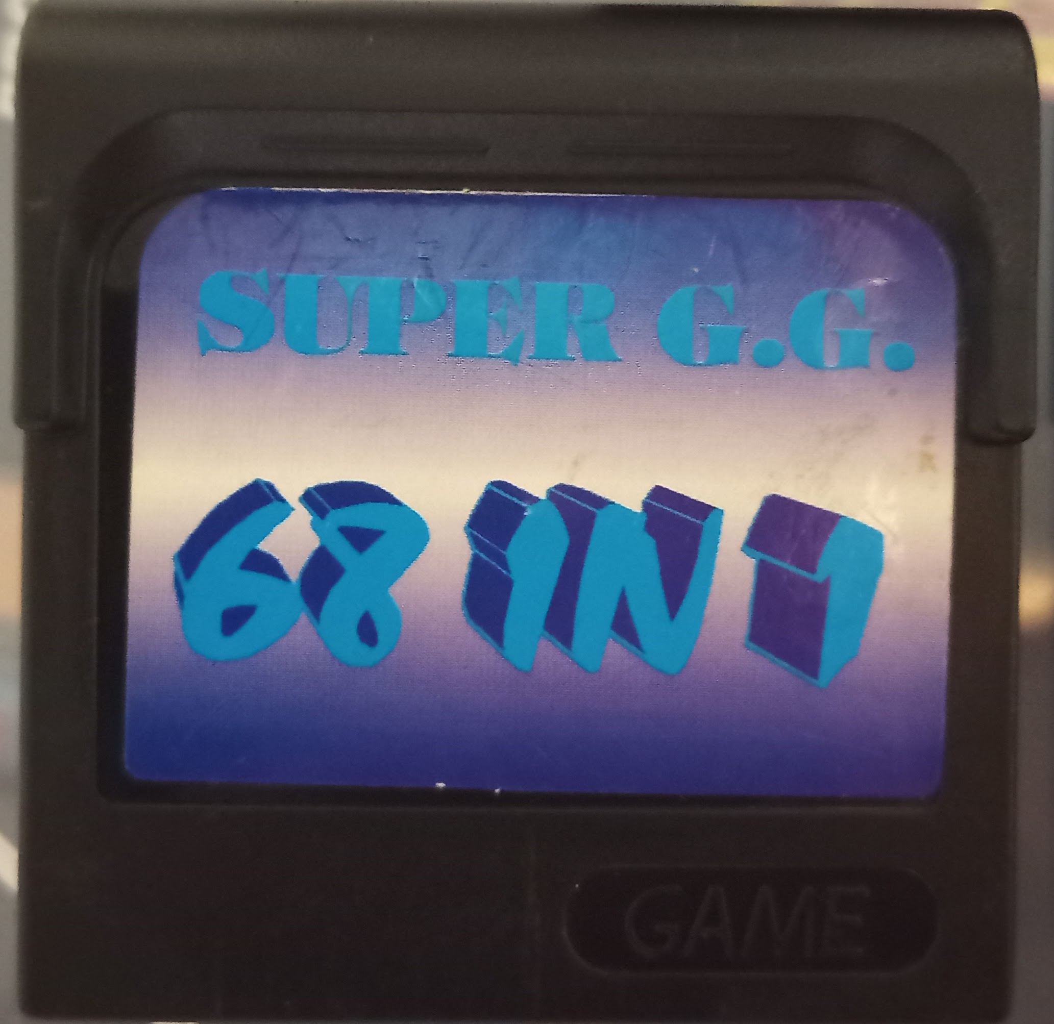 Cartridge Front - Super GG 68 in 1 Sonic Adventure (Unl)
