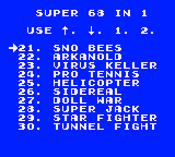 Menu - Super GG 68 in 1 Sonic Adventure (Unl)-03