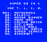 Menu - Super GG 68 in 1 Sonic Adventure (Unl)-04