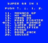 Menu - Super 68 in 1 Simpson (Unl)-02
