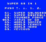 Menu - Super 68 in 1 Simpson (Unl)-07