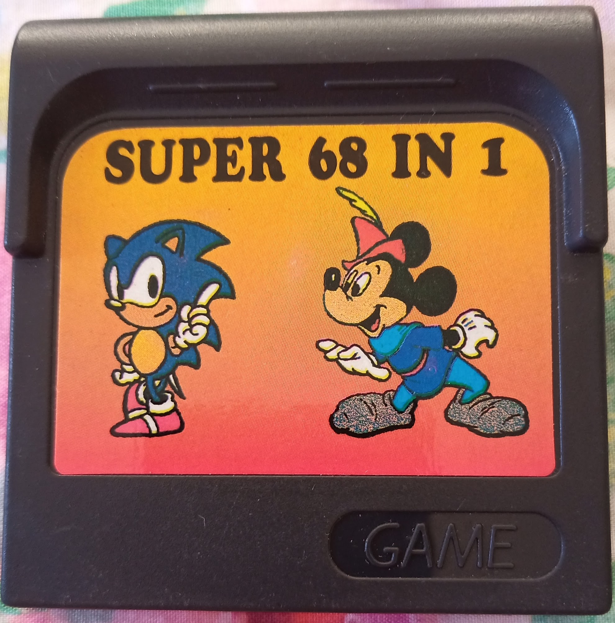 Cartridge Front - Super 68 in 1 Simpson (Unl)