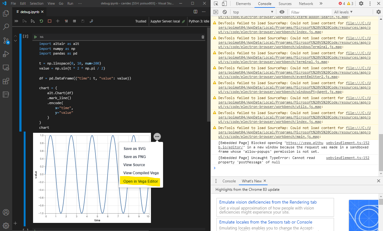 Altair chart is not interactive in the notebook editor · Issue #523 ...