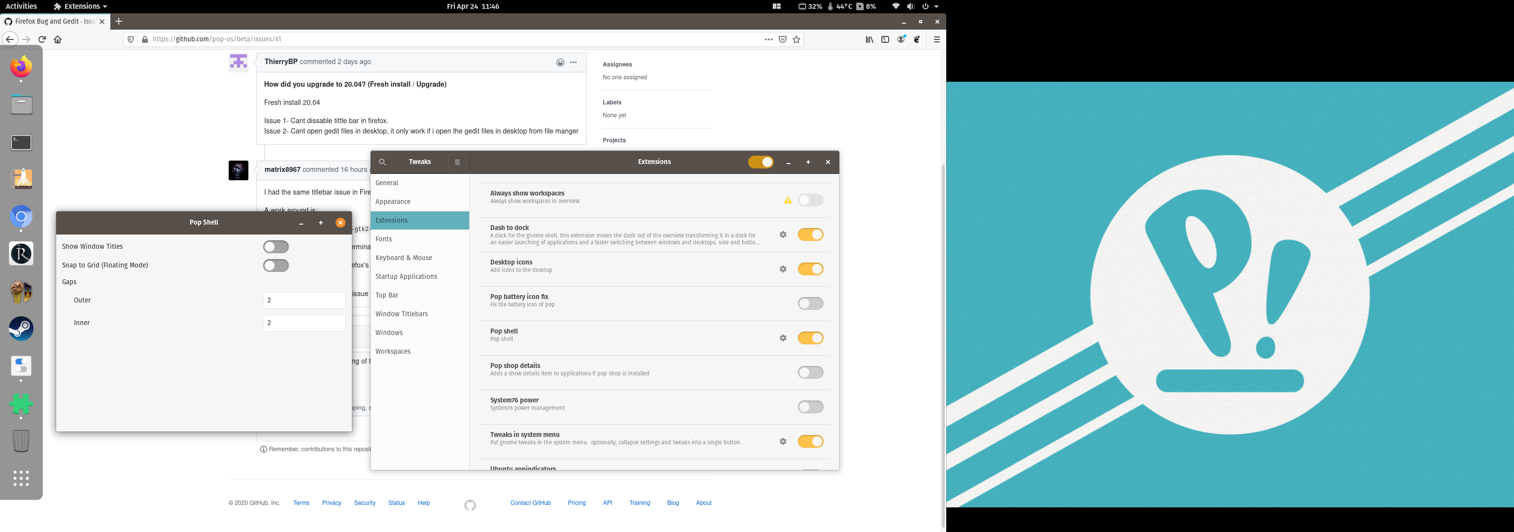 Firefox Bug and Gedit · Issue #61 · pop-os/beta · GitHub