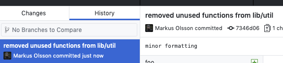 Show commit title and description separately in history tab. · Issue ...