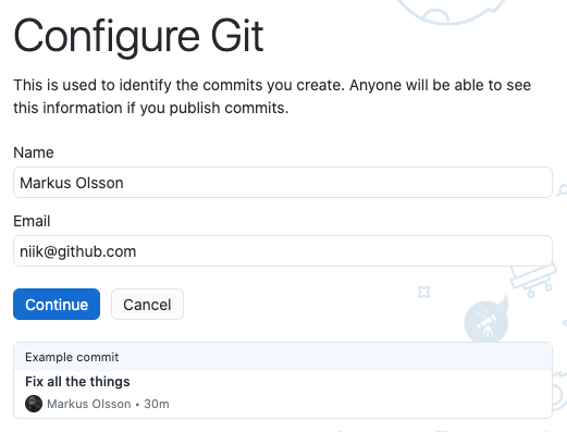 Commit was pushed from another account that hasn't rights to specific ...
