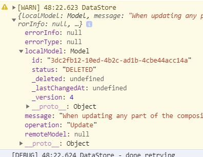 DataStore does not sync updated Models where keys are part of Composite ...