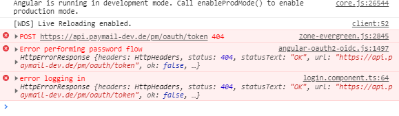Getting 404 error using password flow · Issue #900 · manfredsteyer ...
