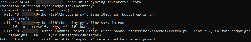 Error while syncing inventory: 'data' · Issue #159 · rdavydov/Twitch ...
