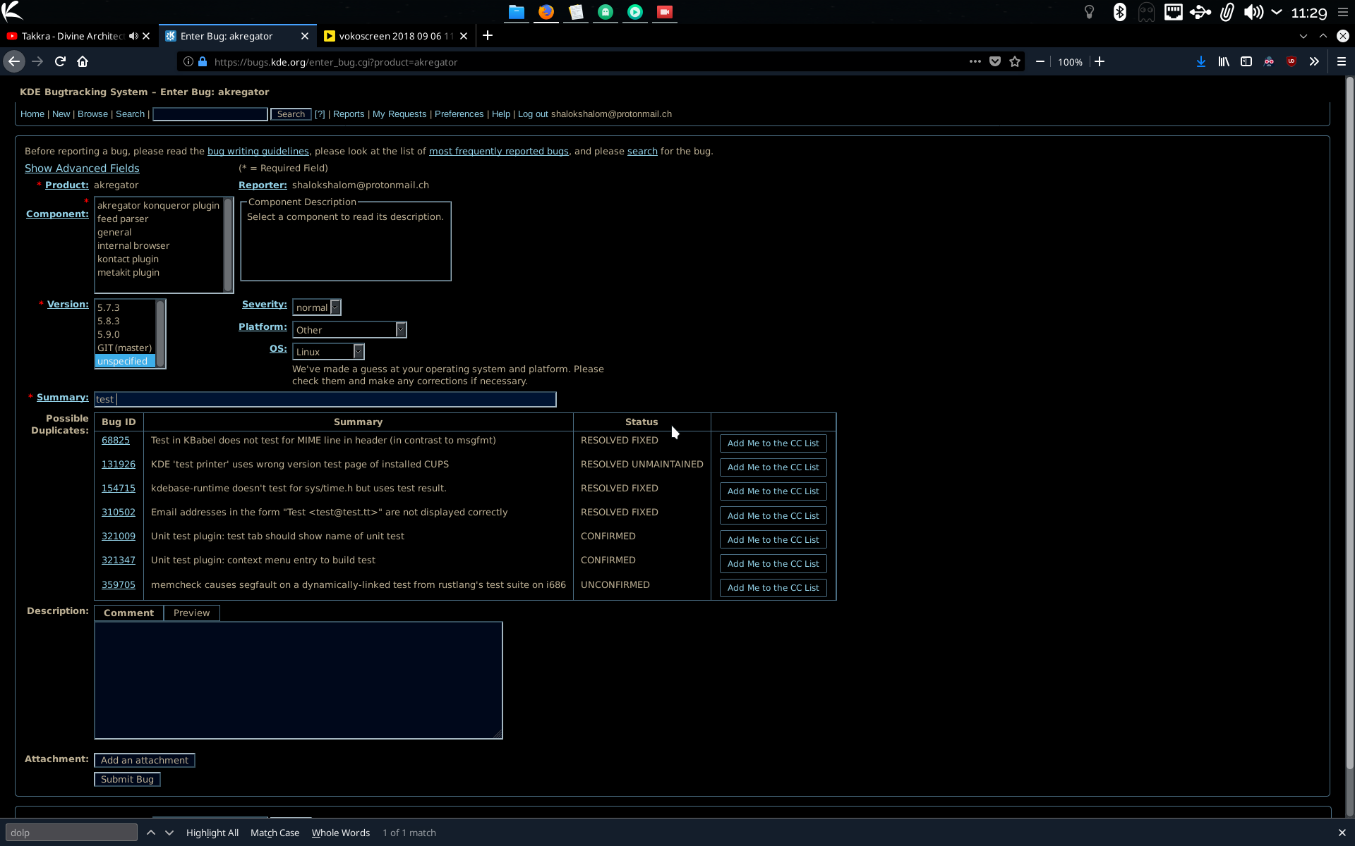 Bugzilla 'Possible Duplicates' buttons (Add me to CC list) · Issue #716 ...