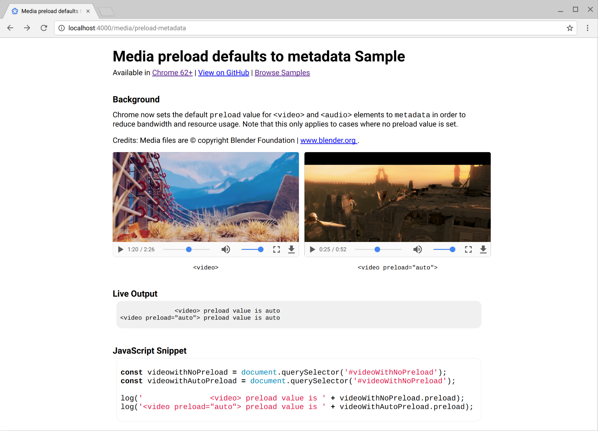 Add Media preload defaults to metadata Sample by beaufortfrancois ...